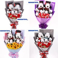 (全場最平🥰本店有全場最抵保障👏👏（請睇內文☺️）限時特價‼️預訂要等一星期 加急加錢 唔得勿pm🔥） 史路比 史努比 花生漫畫 peanuts snoopy 畢業花束 畢業禮物 畢業花 仿真花束