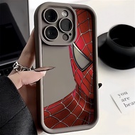 Case For iPhone 11 12 13 14 15 Pro Max XR X XS Max 7 8 14 15 Plus SE 2020 13 12 Mini Famous Cartoon Movie Spider Man Silicone Back Cover