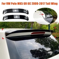 For VW Polo MK5 6R 6C 2009-2017 Car Top Rear Wing Fixed Wind Wing Splitter Roof Trunk Spoiler ABS Bo