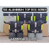 【Malaysia Ready Stock】❆✔♛TBX Motorcycle Aluminium Top Box water resistance include Leather Inner Padding 30l 45l 55l - m