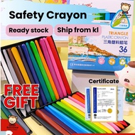 12/24 Colour Crayon for Toddlers Baby Non Toxic Safe Washable Palm Grip Bath Crayons for Kids Ages 2