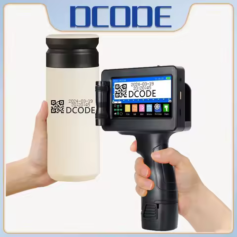 DCODE 1755PLUS 12.7mm Portable Printers Handheld Inkjet Printer Text QR Barcode Batch Number Logo Im