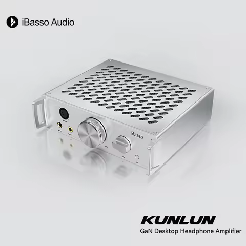 iBasso Kunlun Full-Balanced Desktop Headphone Amplifier Pure Audio Amplifier with GaNFET Technology 