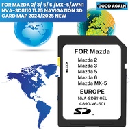 MAP NAVIGATION KARTE MAZDA AVN1 NVA-SD8110 MAZDA 2 3 5 6 MX-5 EU 2024/2025 11.25