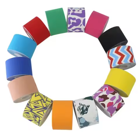 Kinesiology Tape Muscle Bandage Sports Cotton Elastic Adhesive Strain Tape Knee Muscle Pain Relief P