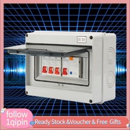 1qipin.my SUNGOOYUE 3 Way Garage Consumer Unit with 63A 30mA RCD & MCBs 6a16a32A