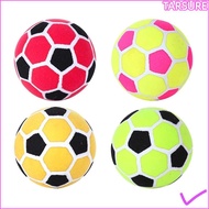 TARSUR Sticky Soccer Ball, Size 4  Surface Magic Tape Ball, Fun Colorful Soft Touch Inflatable Felt 