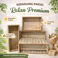 Rectangular rattan basket parcel dowry/ parcel basket/ premium rattan basket box rattan basket baske