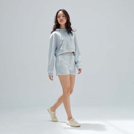 CIRCULAR - Dark Grey Long Sleeve Cropped Hoodie (Women)