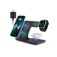 Three-in-one Wireless Charger Folding Stand Wireless Charger X455 Suitable for Apple Huawei Wireless