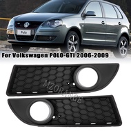 Car Front Bumper Light Cover for VW POLO-GTI 2006 2007 2008 2009 MK4 9N3 Fog Lamp Grill Cover Car Ac