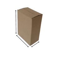 Cardboard box packing 17x9x25 cm Plain and 4mm Thick Packing C FLUDE
