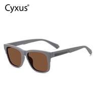 Cyxus แว่นกันแดดโพลาไรซ์ Square UV Protection TAC Lense Shades Night Vision Lens(Yellow lense) Anti-