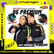 FOXDRY RAINCOAT 05 PREMIUM (New) S,M,L,XL,XXL,3XL,4XL,5XL 100% Original Baju Hujan Rainsuit 雨衣 FOX