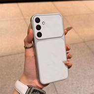 Casing For Samsung Galaxy M56 M36 F56 F36 Soft Solid Color Leather Texture Phone Case Protector Full