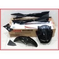 COVERSET RXZ CATALYZER HITAM OREN + STICKER HLY