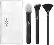 Royal Brush Moda Pro 4 Piece Set Cosmetic Make Up Brush Finishing Face Kit, 0.38 Count