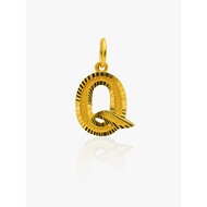916 Gold Q Pendant