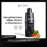 Aestika Hair Coloring Shampoo - Shampo Penghitam Rambut Uban Permanen Original Halal - Shampo Penghi