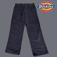 [Used A33] Dickies 874 flex Pants Waist 29" Black Knee Fade Soft Fabric Authentic Brand