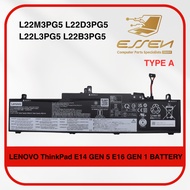 LENOVO L22M3PG5 L22D3PG5 L22L3PG5 L22B3PG5 FOR ThinkPad E14 GEN 5 E16 GEN 1 BATTERY