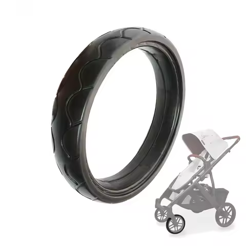 Front Wheel Tire For Uppababy Vista Series Pushchair PU Tyre Tubless Baby Buggy Outer Cover Bebe Pra