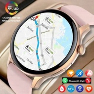 2024新款GPS智慧手錶女款真AMOLED 466*466高清螢幕健康追蹤器運動NFC語音藍牙通話智慧手錶女士