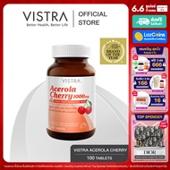 [100 เม็ด  ]  VISTRA Acerola Cherry 1000 mg &amp; Citrus Bioflavonoids Plus ( 100 Tabs ) - วิสทร้า อะเซโรลาเชอรี่ 1000 มก. &amp; ซิตรัส ไบโอฟลาโวนอยด์ พลัส (100 เม็ด)