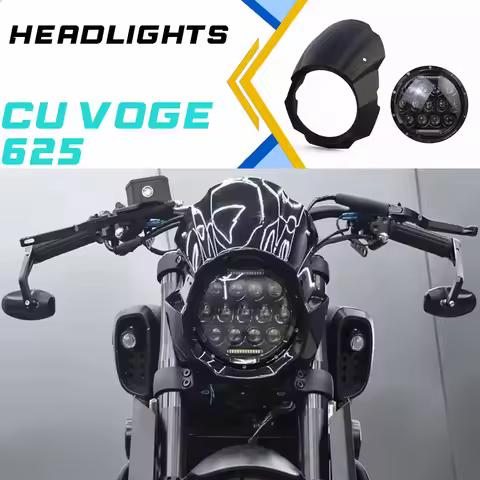 VOGE CU625 625CU 625 CU C625U Retro-style headlight cover with 7-inch multi-LED headlight assembly a