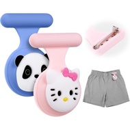 Kids' Hidden Airtag Holder: Silicone GPS Tracker Cover for Backpack with Concealed Pin, Secure Neckl