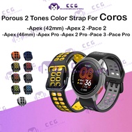 Strap Coros Watch Pace Apex Series Porous Series 2 Tones 20mm 22mm Pace 2 3 Pro Pace2 Pace3 Apex Ape