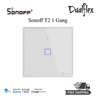 [Birthday Promo] Sonoff Smart Home Wall Switch Plug T2 Wifi RF Touch Panel 1-Gang/2-Gang/3-Gang UK S