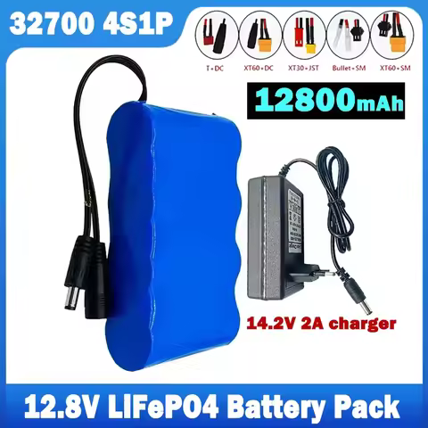 32700 LiFePO4 Battery Pack 4S1P 12.8V Lithium Iron Phosphate Battery 40A Electric Boat Balance 12V U