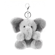 keychain plushie 新年礼品 Anak patung gajah haiwan kecil beg sekolah loket kecil gadis gantungan kunci m