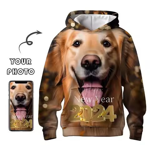 Custom Funny Pet Photo 3D Printed Hoodie For Men/women Fashion Hip Hop Y2k Sweatshirt Tops Kid Haraj