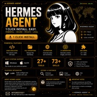 🤖 Hermes AI Agent 1CLICK INSTALL | WhatsApp Bot + Telegram Bot | AI Automation | No Installation Nee