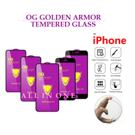 IPHONE 11 PRO MAX 11 PRO 11 XS MAX XR X XS OG Golden Armor Full Coverage Full Screen Anti-Scratch Tempered Glass