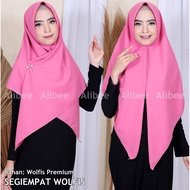GF Medan WOLFIS Square Hijab 130 x 130 Square Hijab 4 Syari Woolpeach Jumbo Plain Square Hijab