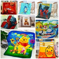 [Hot new products] ★Selimut Gebu Kartun Disney Fleece Blanket Spiderman Avengers Selimut Thomas Dora