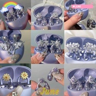 JUNE1 Headphone Diameter Buckle, DIY Rotatable Headphone Decoration Clip, Creative Gift Butterfly Pa