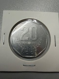 （原光）哥斯達黎加 20 科朗硬幣 1983 年