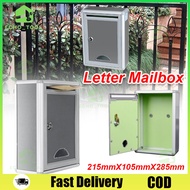 Outdoor Letter Mailbox Post Box Security Locking Suggestion Box(Aluminum Alloy Edging + Fiberboar)