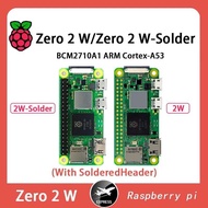 VN Official Original Raspberry Pi Zero 2 W Zero 2W-Solder with SolderedHeader 512MB DRAM BCM2710A1 B