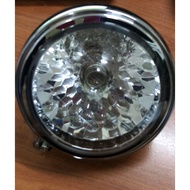 C50/C100 LAMPU DEPAN CHROME SET + MENTOL + SOCKET / HEAD LAMP