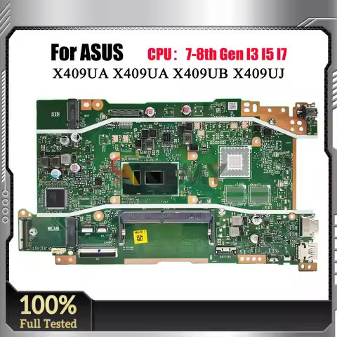 X409UA Laptop Motherboard For ASUS VivoBook F509U X409UA X409U A509U X409UB A409U F409U X409UJ Mainb