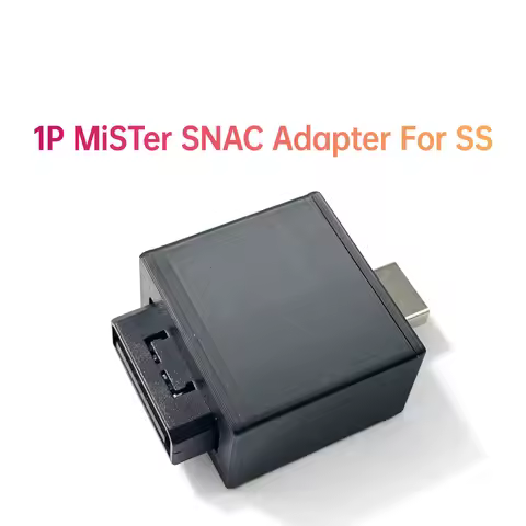 1-Player SNAC Adapter For SEGA STURN Controller For MiSTer FPGA System I/O Board 3D Printed Case Lev