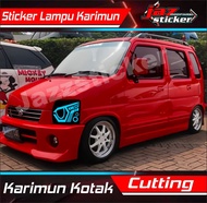 TERBARU STICKER LAMPU KARIMUN KOTAK / STICKER CUTTING LAMPU DEPAN KARIMUN CUSTOM / STICKER VARIASI H