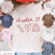 Custom Birthday Shirt For: 16Th 18Th 21St 30Th 40Th 50Th 60Th Chapter 21 Birthday Shirt 18St Birthda