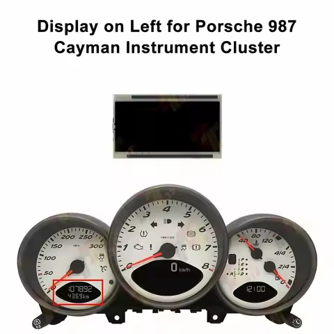 Dashboard LCD Left Side Right Side Middle Side Display for Porsche 911 997 Cayman 987 Boxster 987 RU