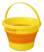 ISETO - 日本製 摺合 水桶 mini 3.7L - 黃色